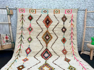 Handmade Moroccan Berber Rug – Beni Ourain Wool Carpet for Modern Interiors