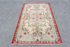 Antique Turkish Vintage Rug | Handmade Oriental Wool Area Rug 3.9x6.5 ft