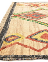 Luxury Handmade Moroccan Wool Rug | Geometric Beige Area Carpet