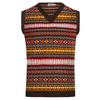 Men’s Fair Isle Knitted Sweater Vest | Retro Vintage Sleeveless Tank Top Jumper