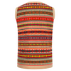 Men’s Beige Fair Isle Knitted Sweater Vest | Retro Sleeveless Tank Top Jumper
